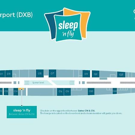 迪拜 Sleep 'N Fly Sleep Lounge, C-Gates Terminal 3 - Transit Only酒店 外观 照片
